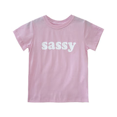 SASSY GIRLS STANDARD TEE BABY PINK